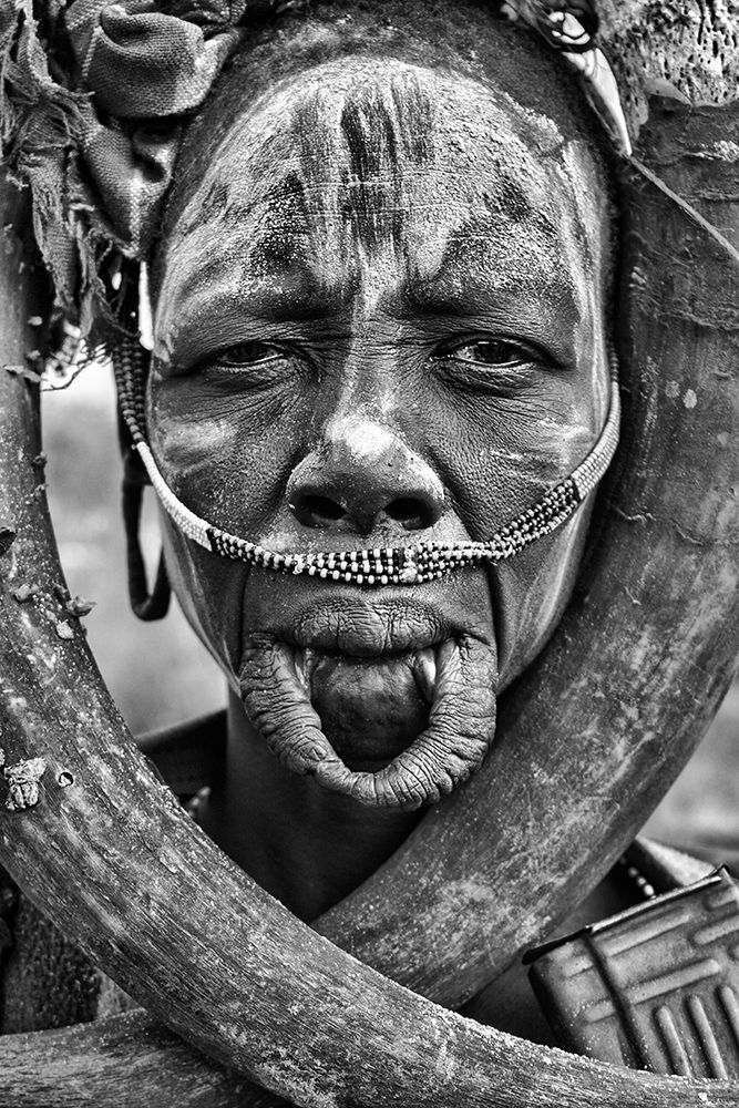 Mursi street portraits