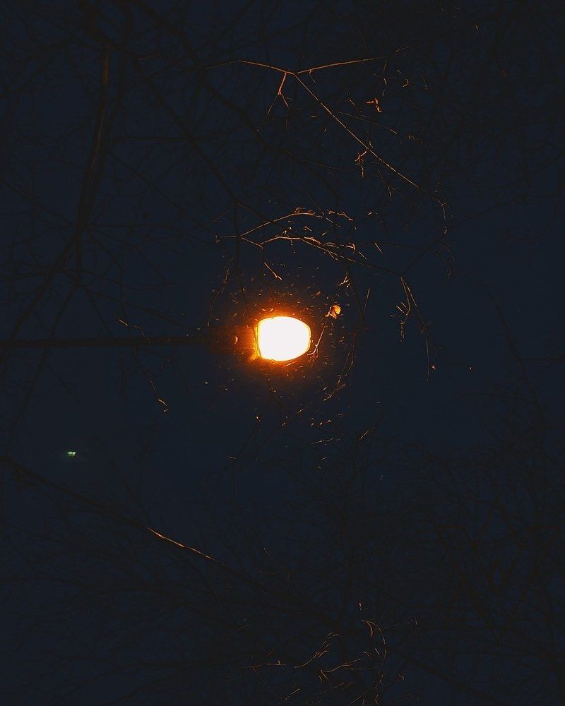 фонарь в ночи