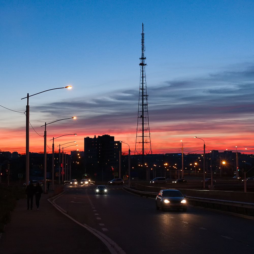 Закат в Иркутске
