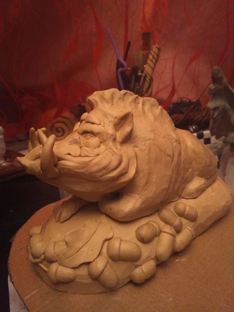 Boar sculpture