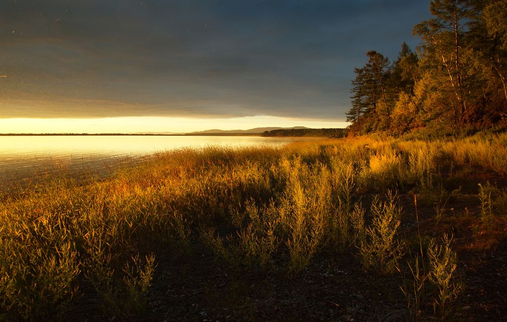 Закат на нижнем Амуре