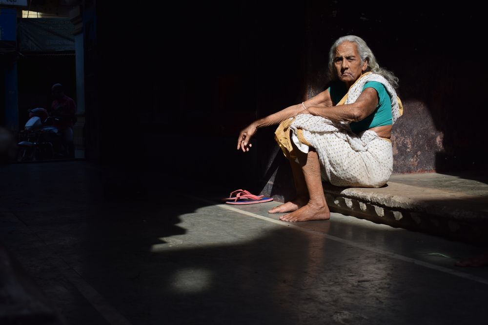 Surrounded by darkness, yet enfolded in light