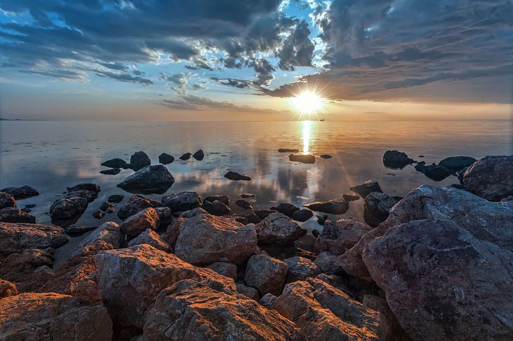 Вечер на море