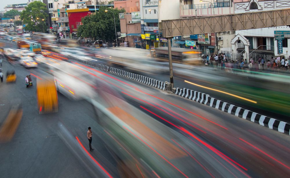 busy chennai city