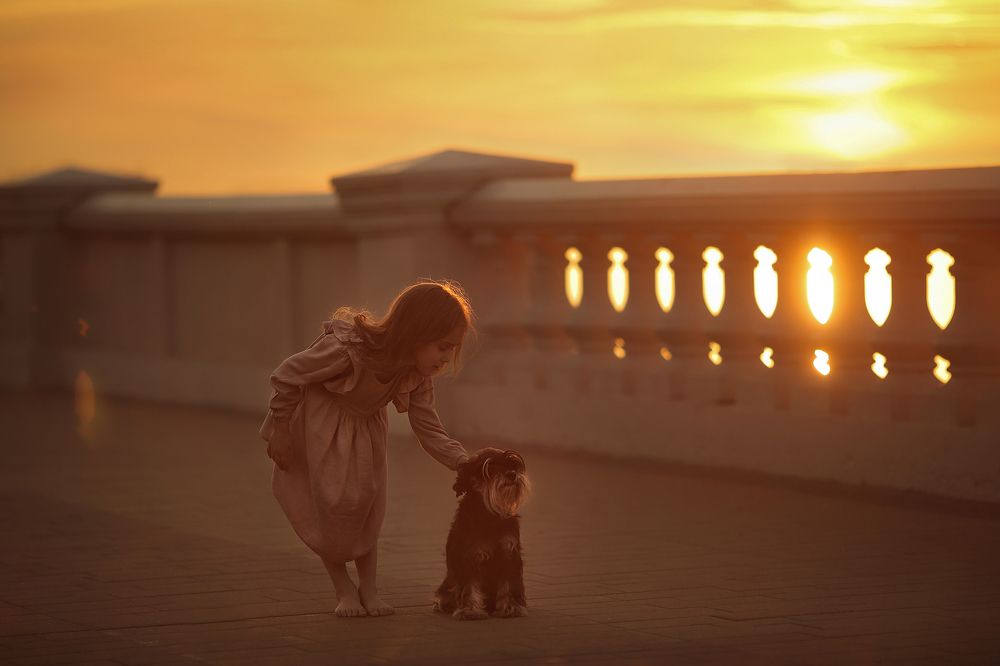 На закате...