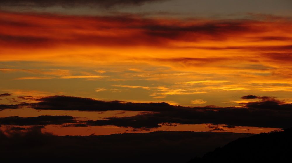 летний закат на Камчатке