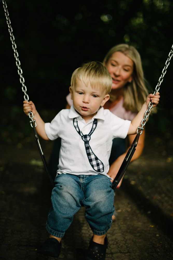 Singing on the swing...