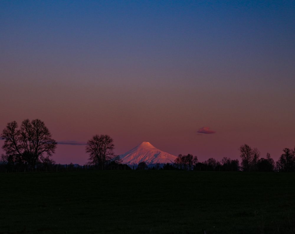 Sunset on the volcano