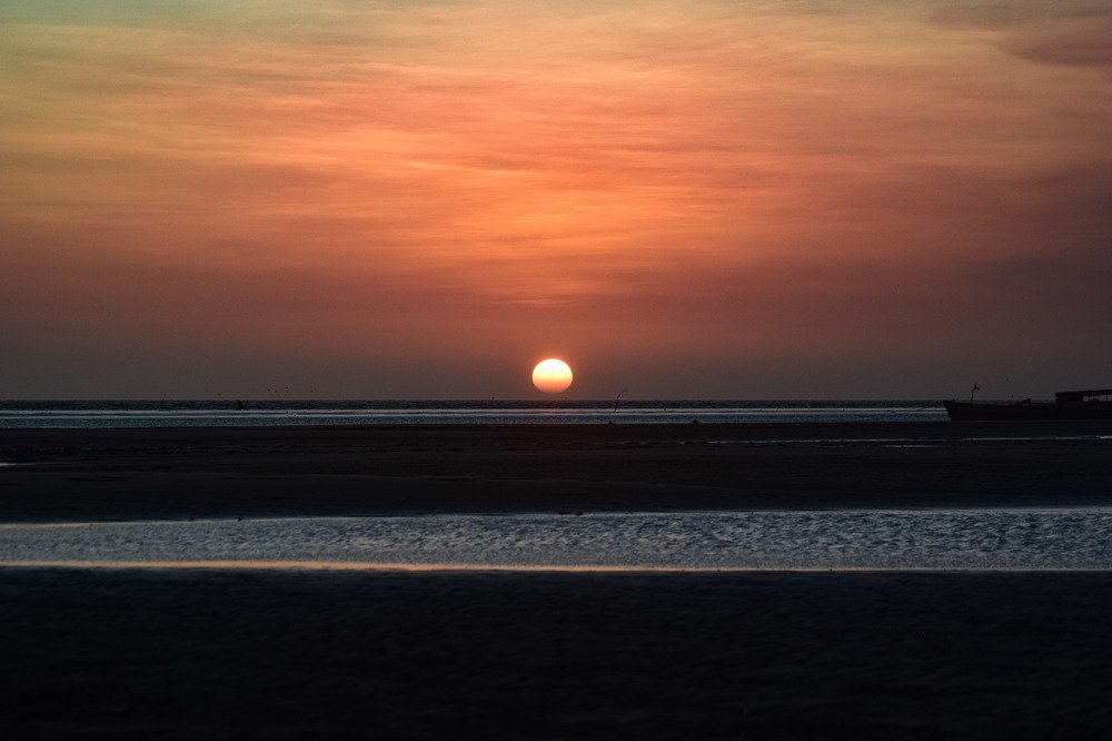 Sunset at Payum Beach, Merauke, Indonesia