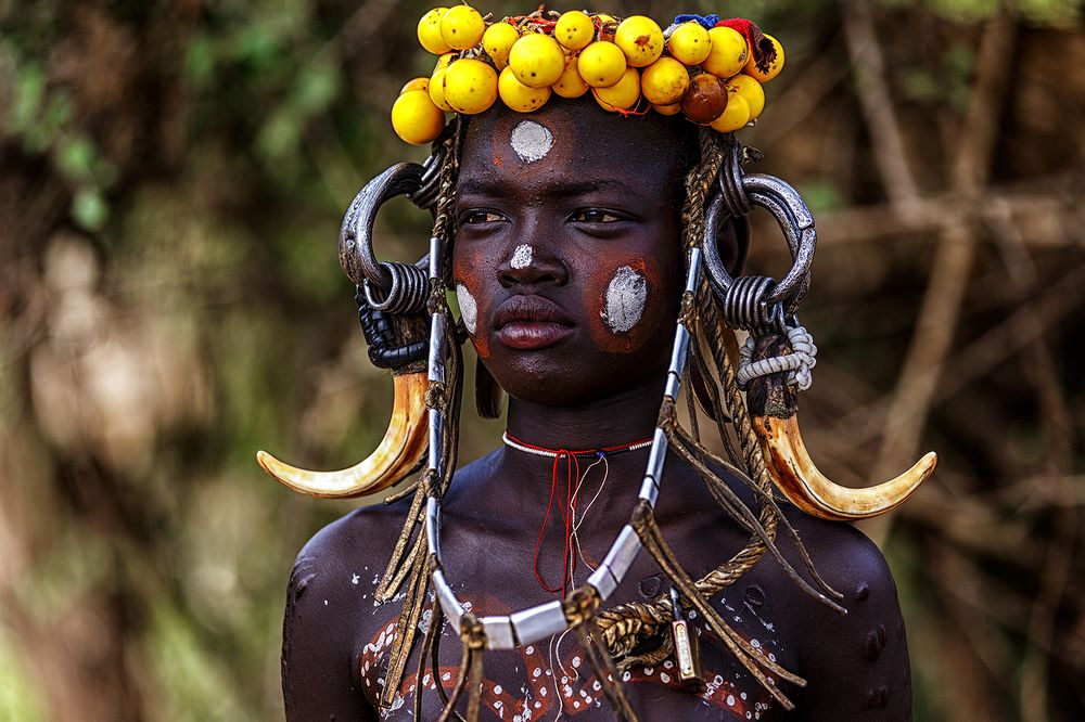 Lady of Mursi tribe