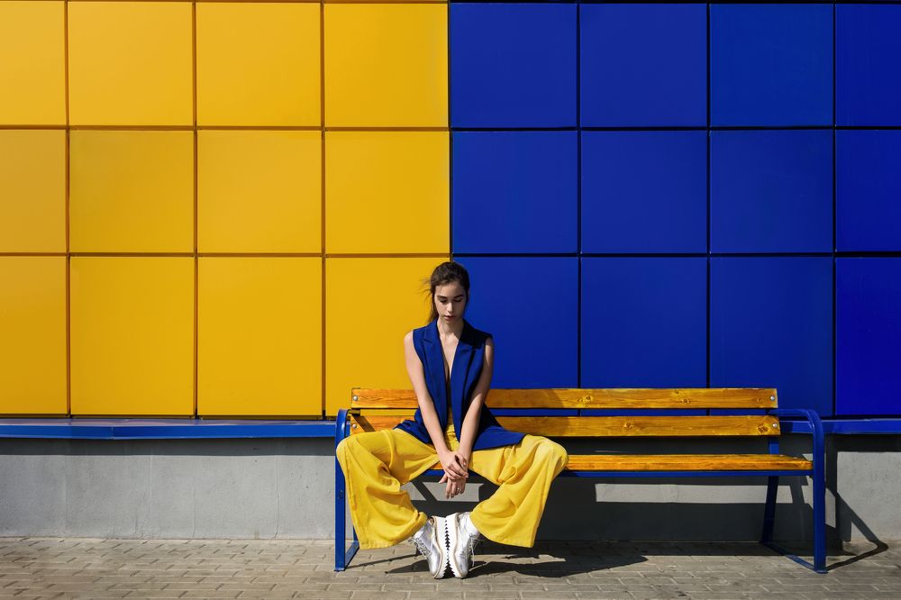 yellow and blue