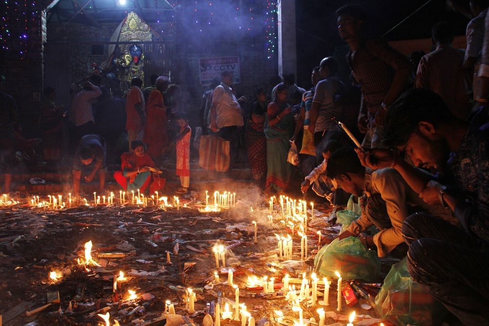 The light of  Dewali festival