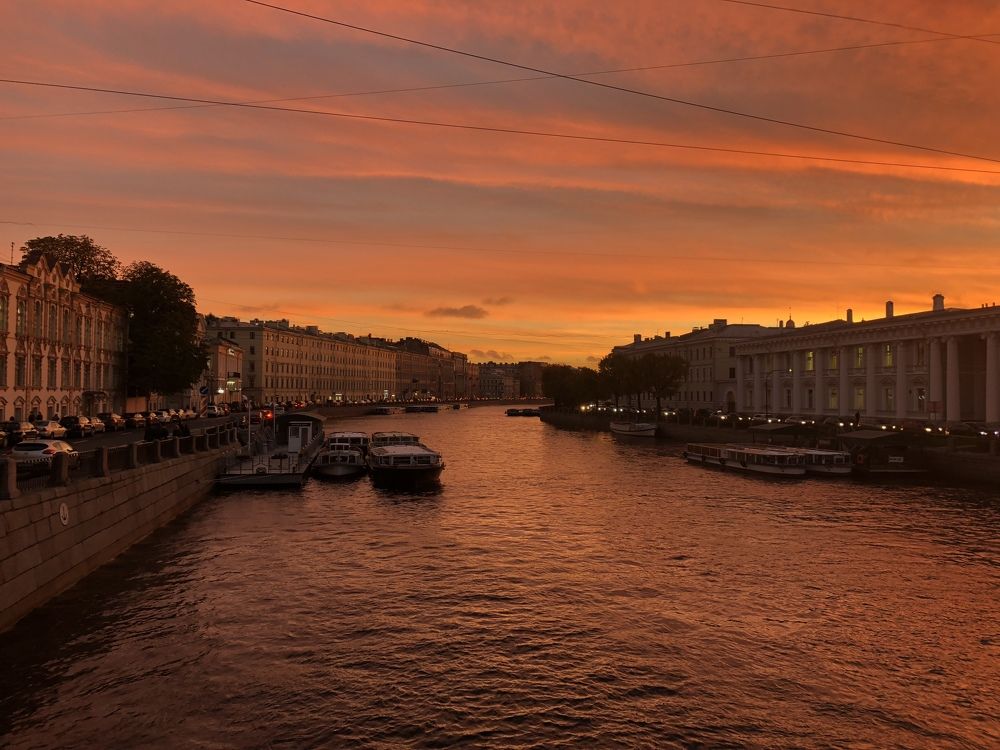 Закат в Петербурге