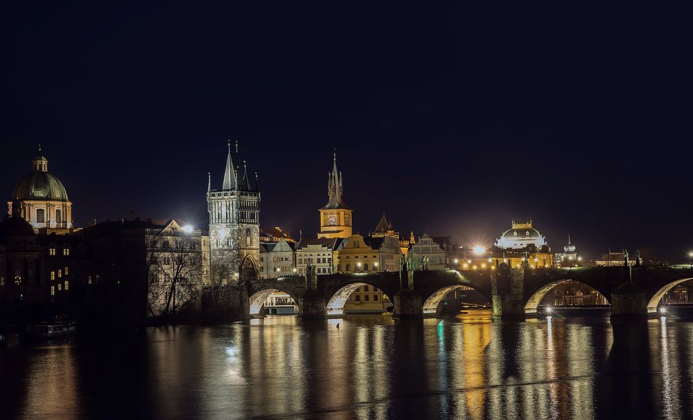 Ночная Прага