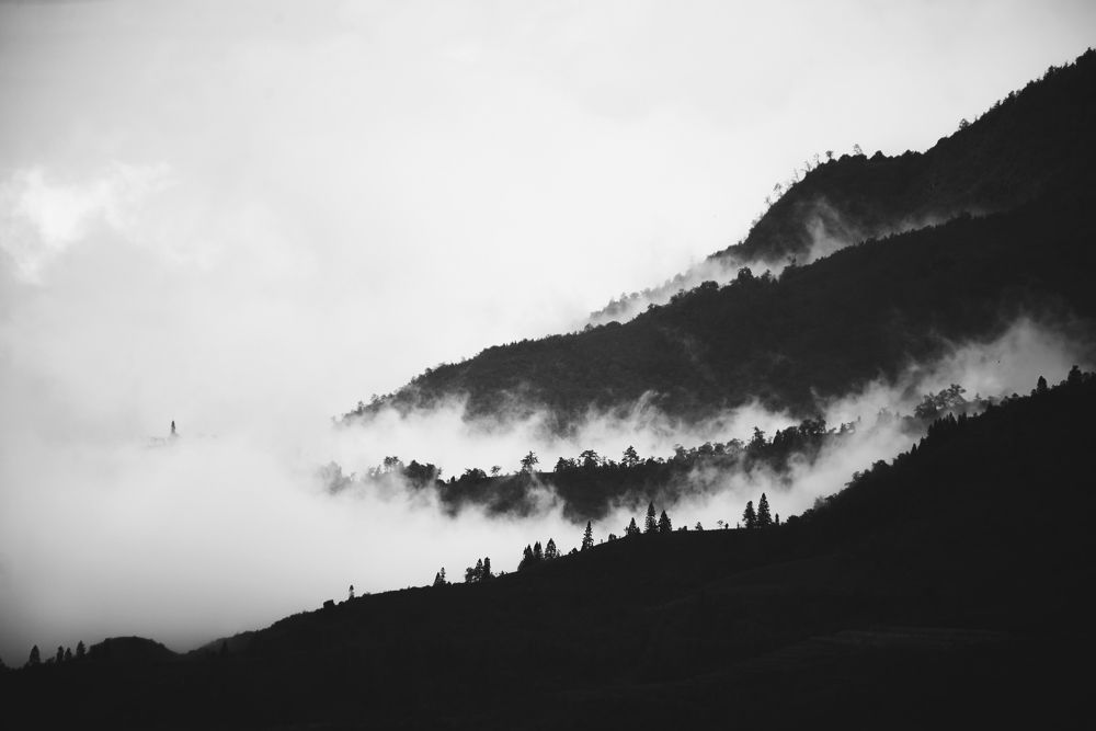 In the clouds