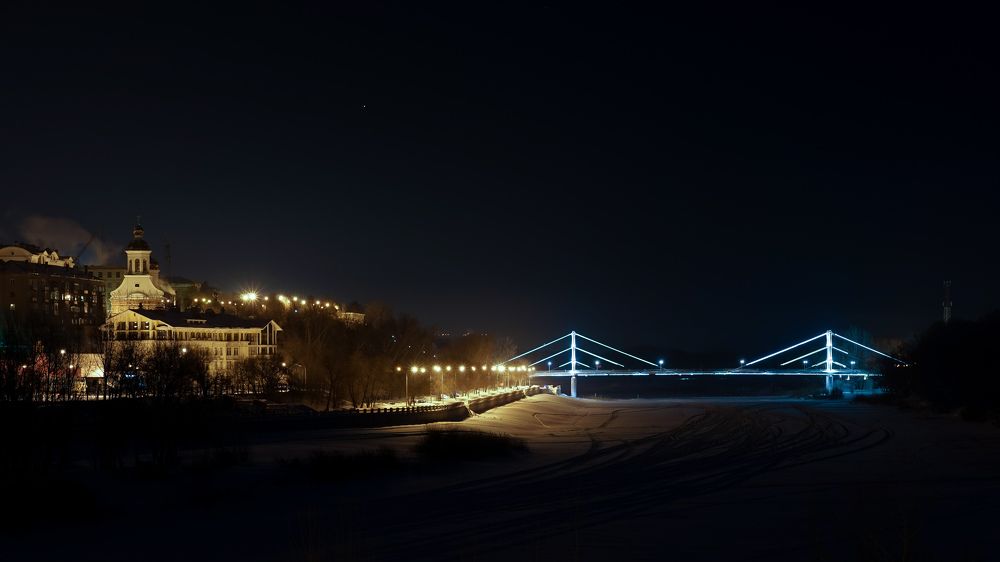 Морозная ночь.