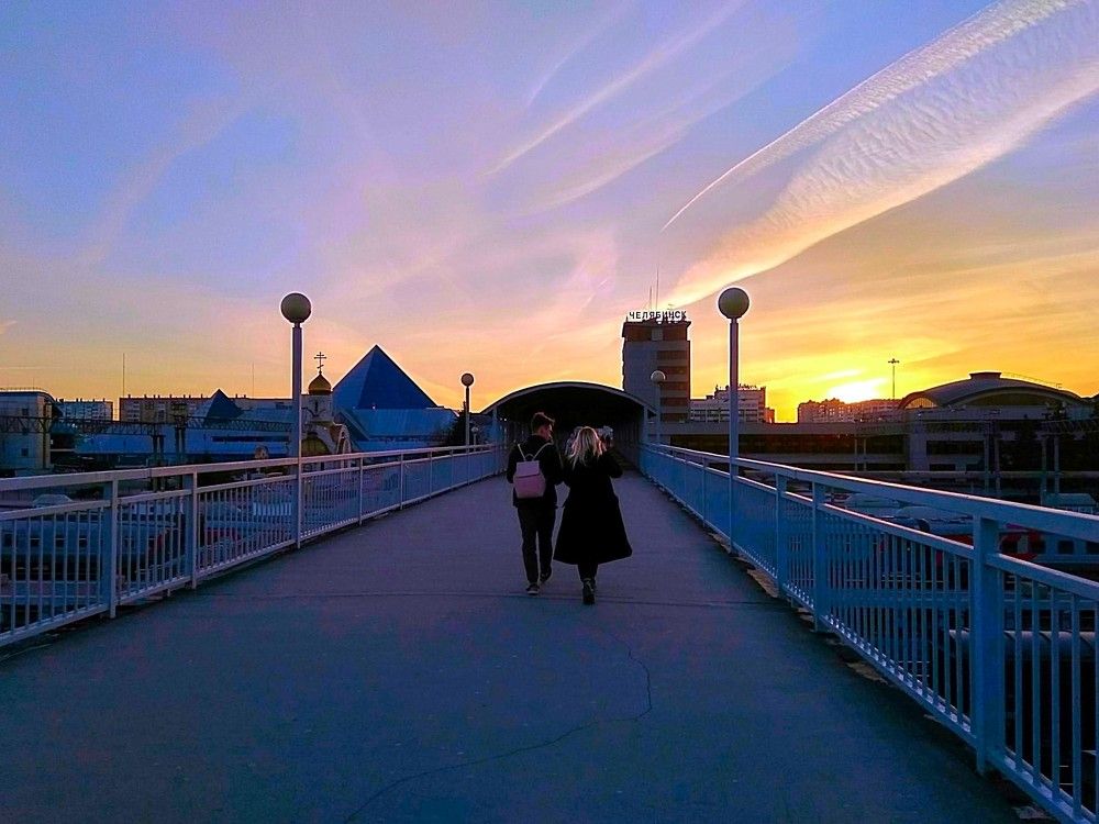 На закате дня ...