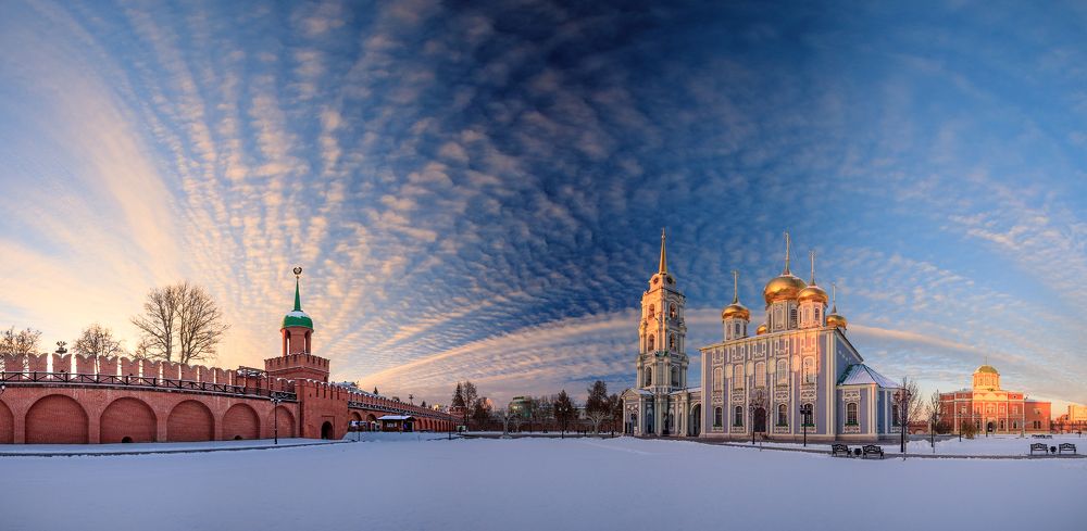 Зимний вечер в Тульском Кремле