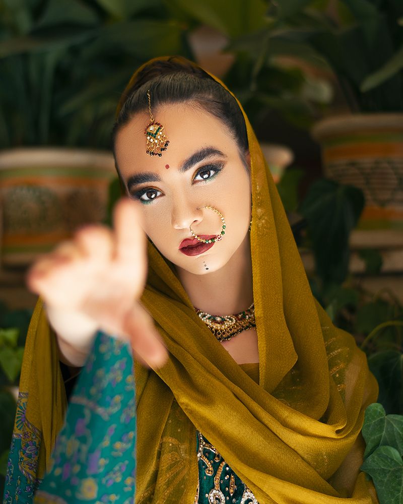 Persian girl with Indian dress