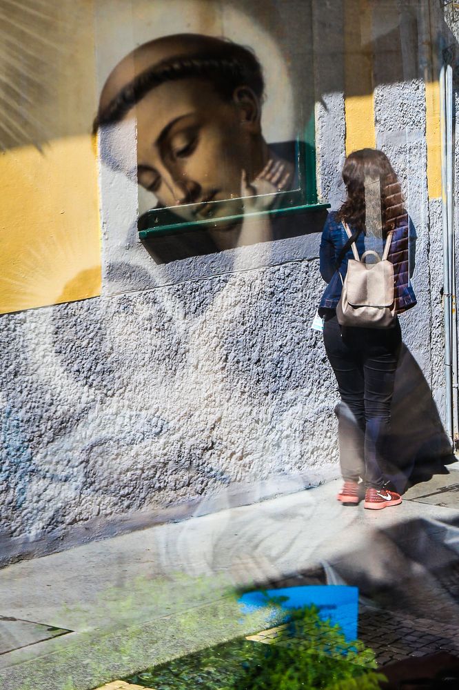 Reflection in the street