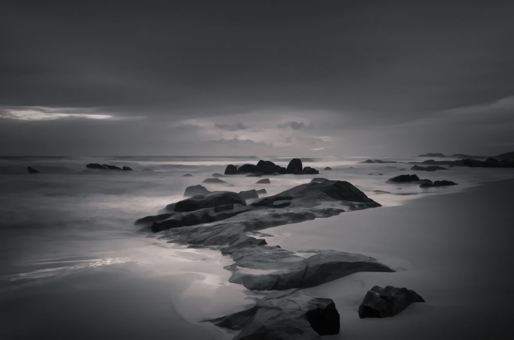 Tranquil Sky and Sea