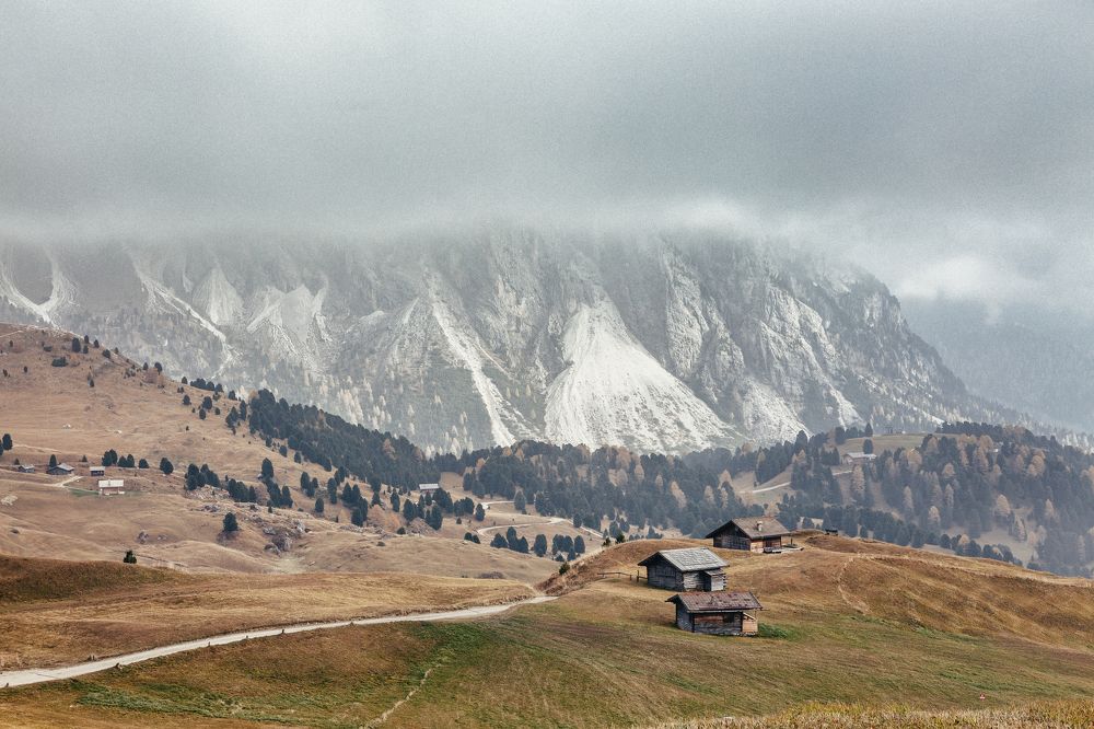 Туманный день на высокогорье