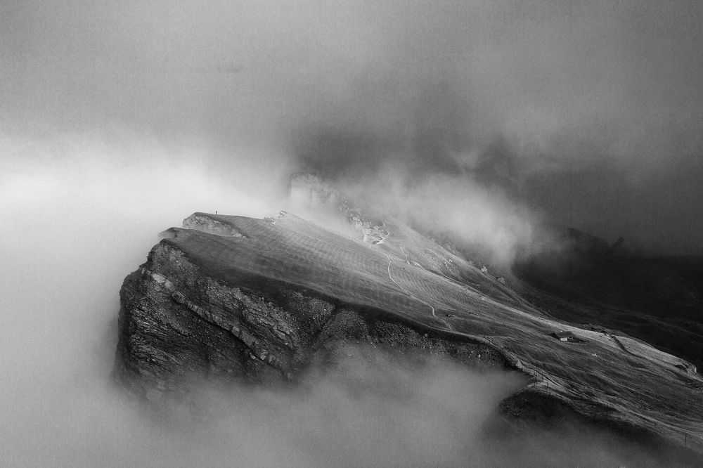 Туманный день на высокогорье