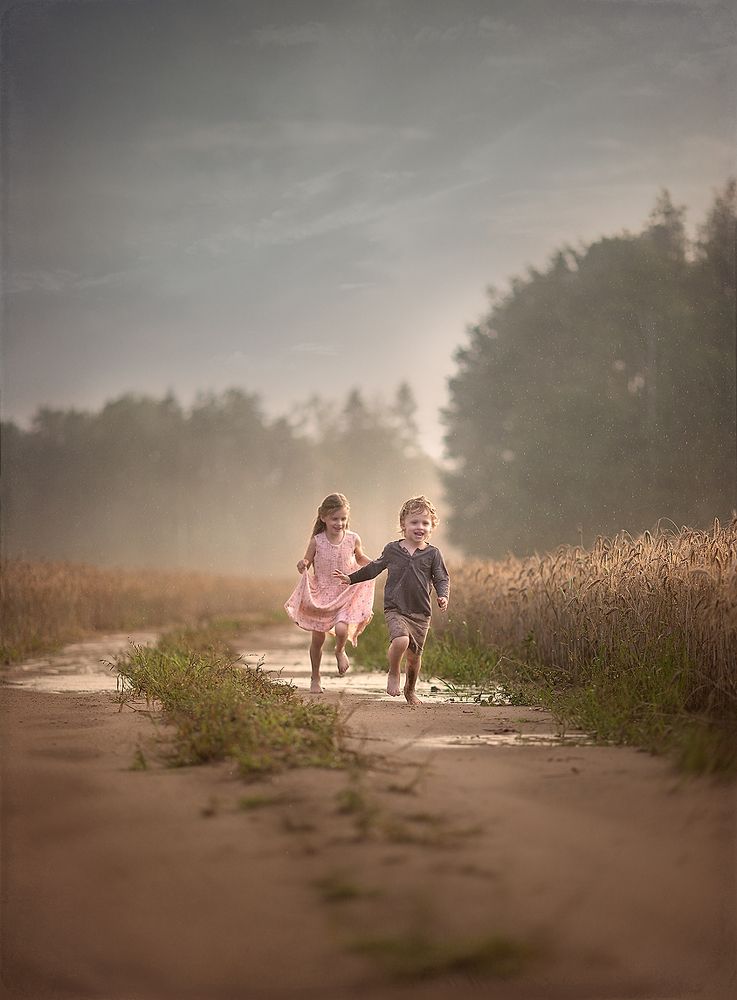 Лето, дождь, лужи...