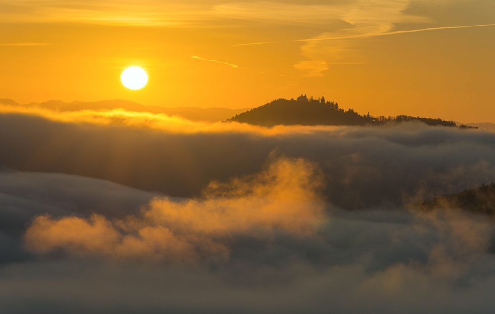 Island in the clouds
