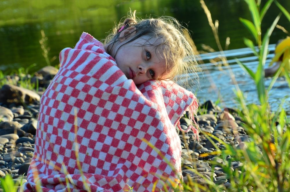 Накупалась...