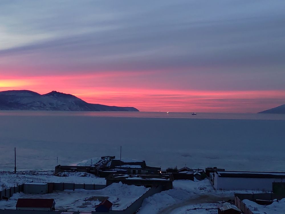 Закат над бухтой Нагаева