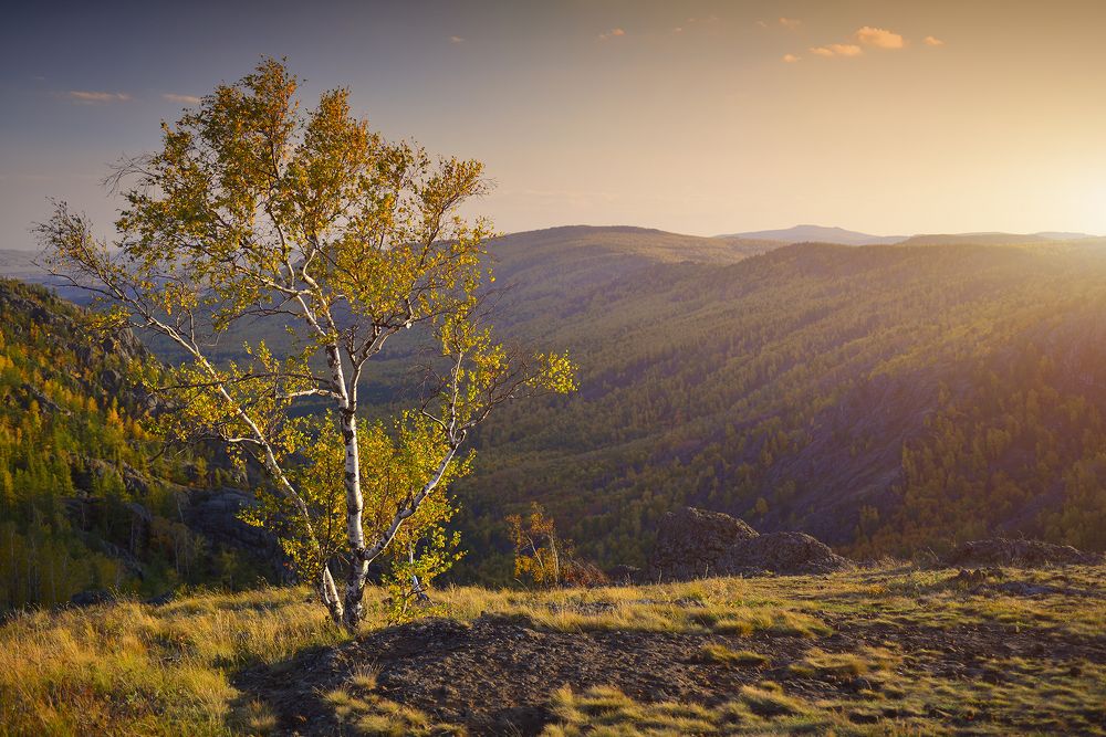 Закат в горах