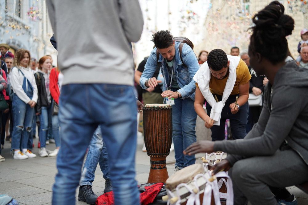 Музыканты на Никольской