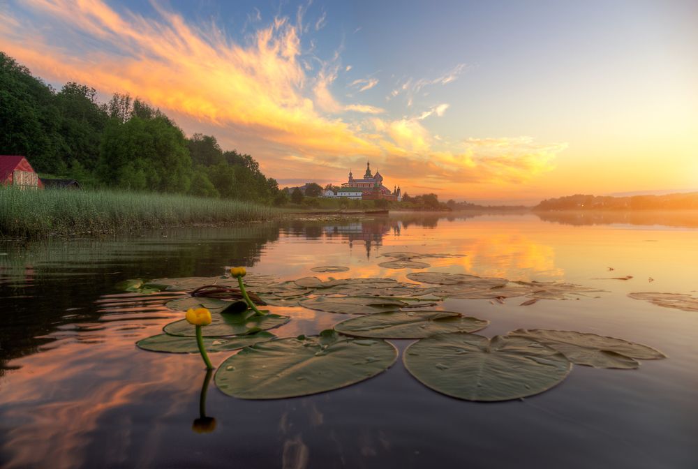 рассвет в Старой Ладоге...