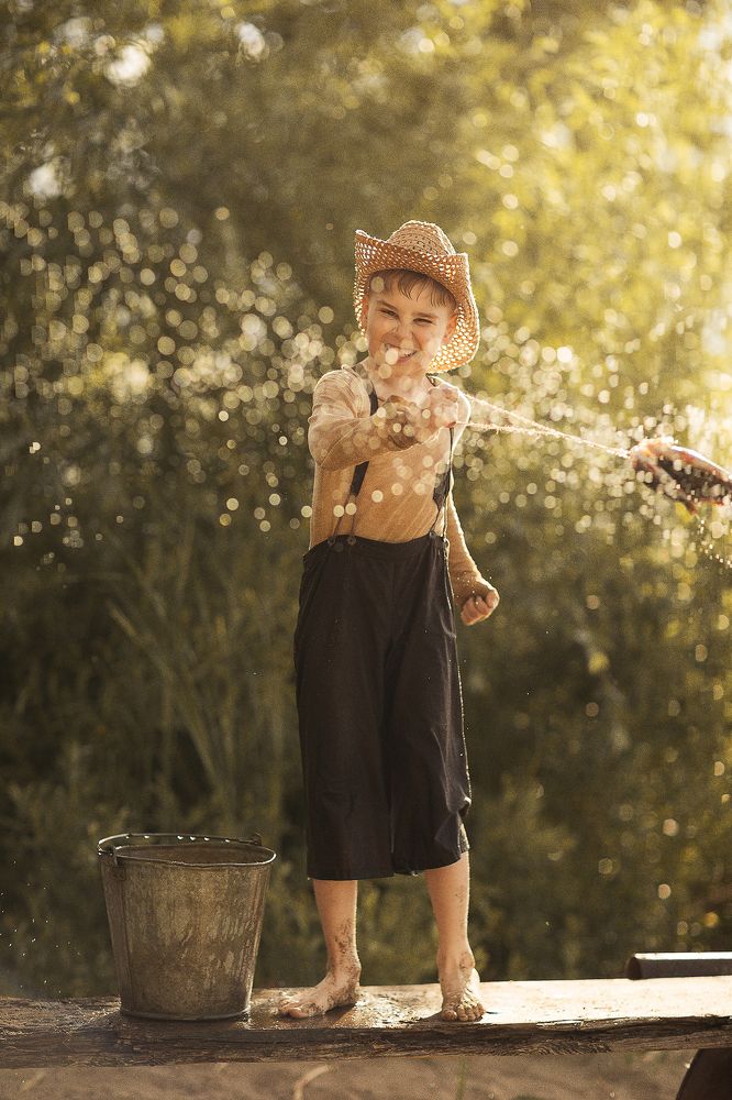 Летом на речке