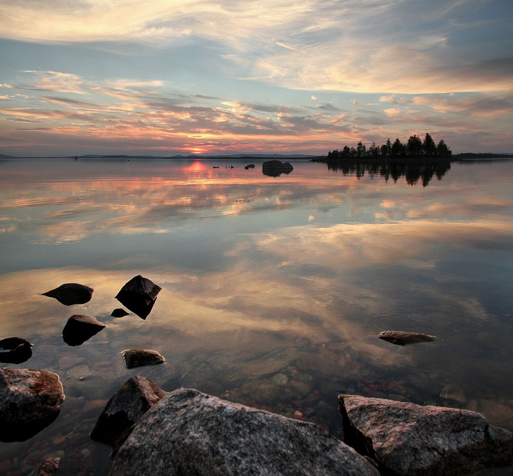 Ковдозеро. Жаркий заполярный вечер.