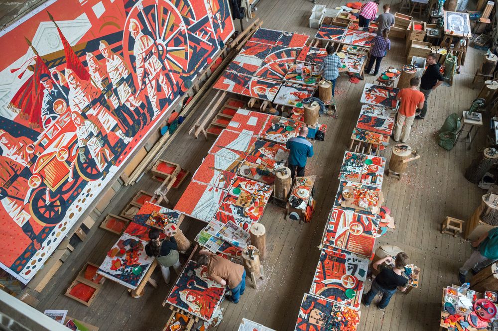 В Мозаичной мастерской