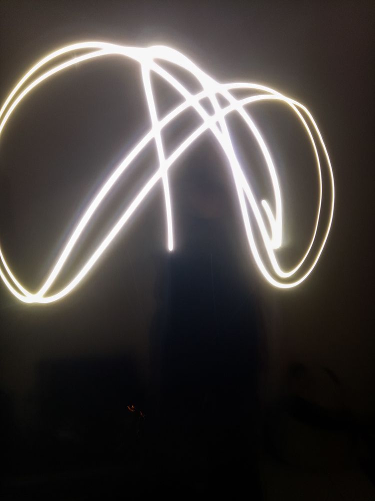 Some Delight Abstract Infinity Light In Dark Room