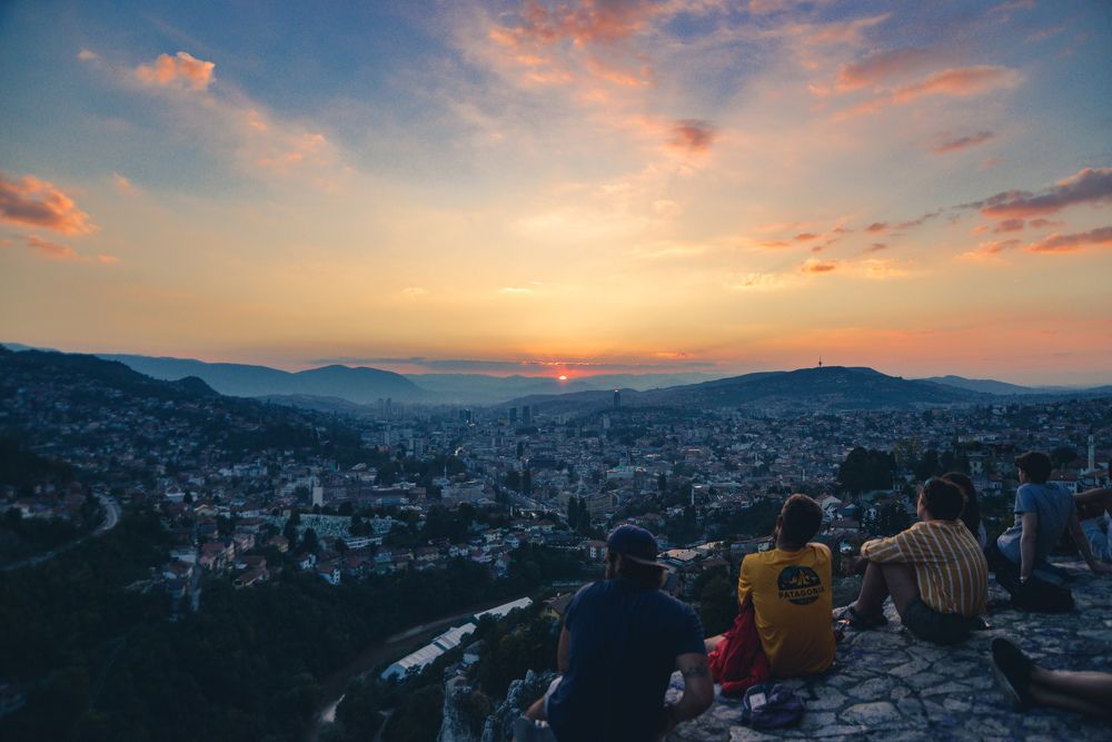 Sunset over Sarajevo