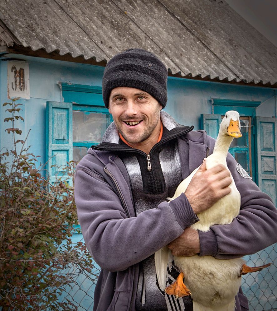 Портрет с гусем