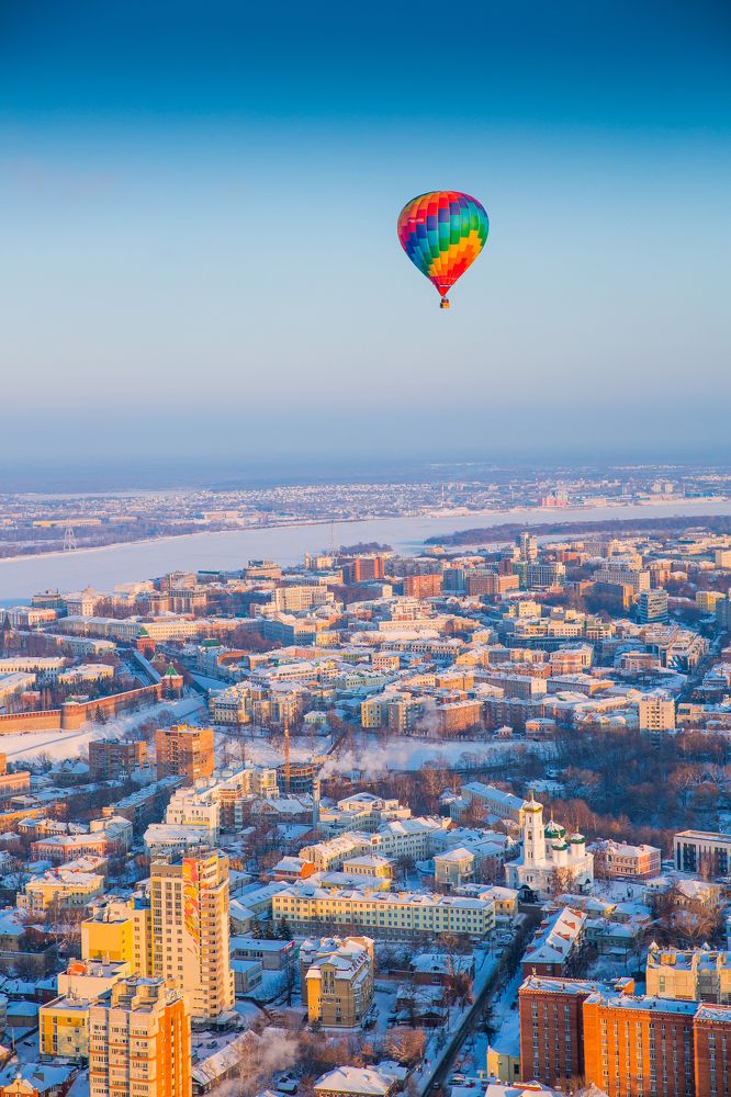Полет над городом