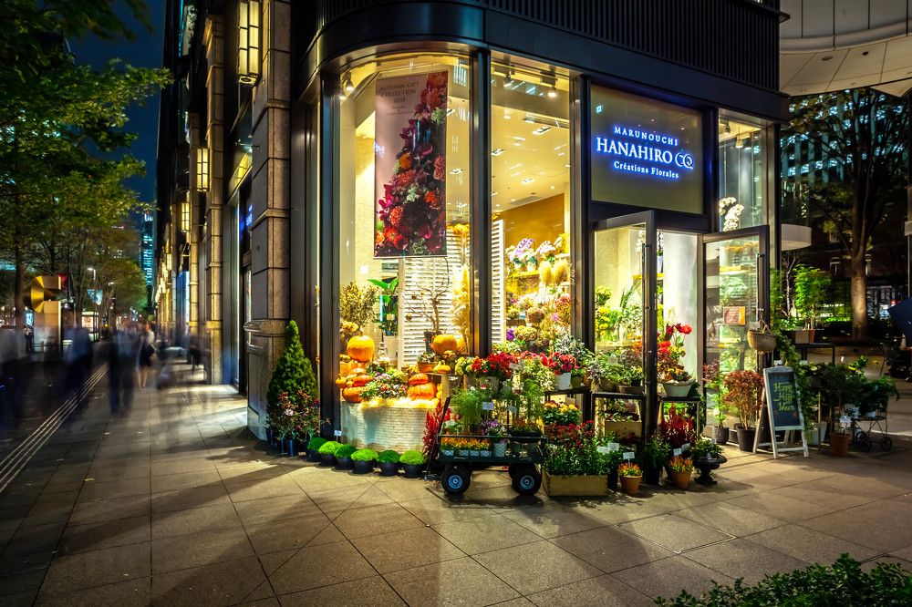 Цветочный магазин в Токио