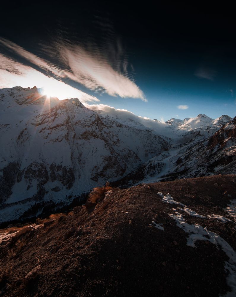 Уходящее солнце