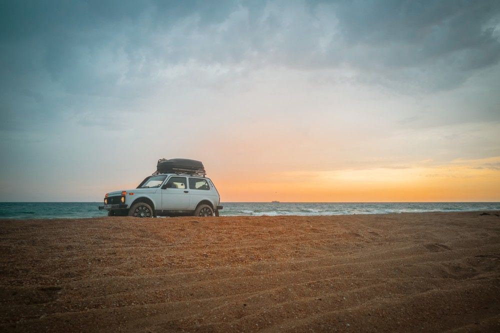 Закат на море