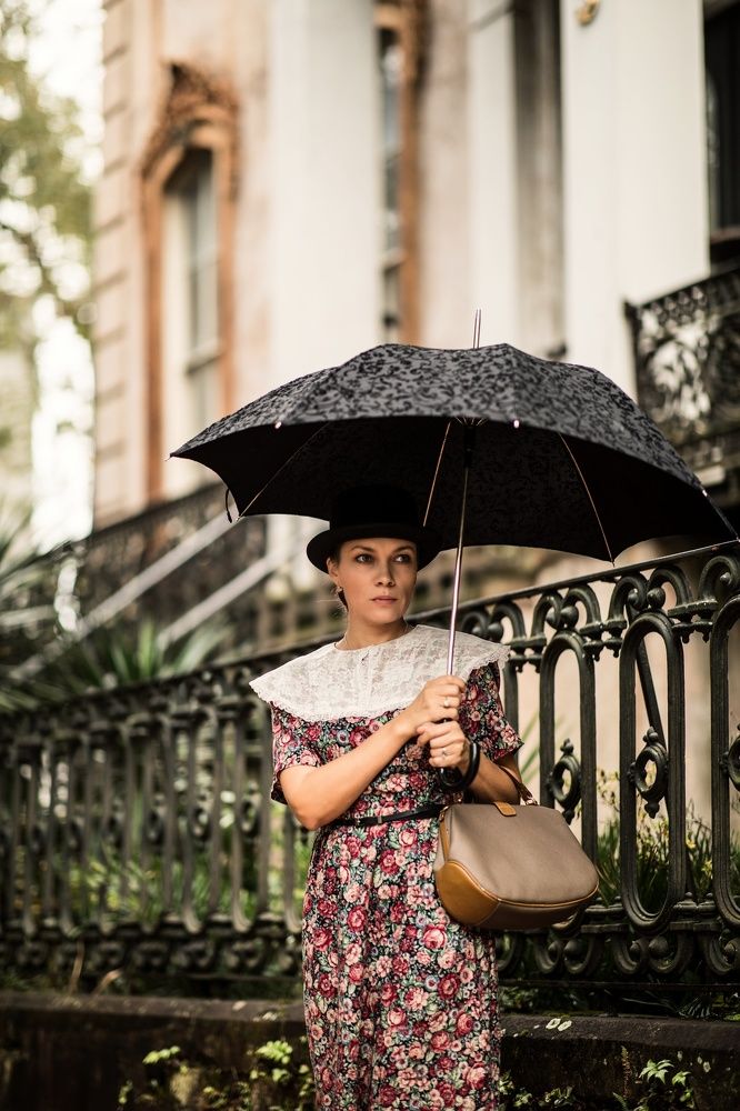 Mary Poppins styled street portrait
