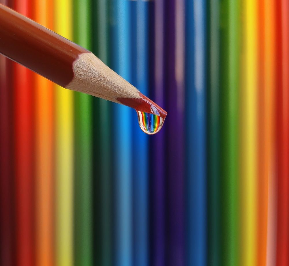 Grey life - colorful tears