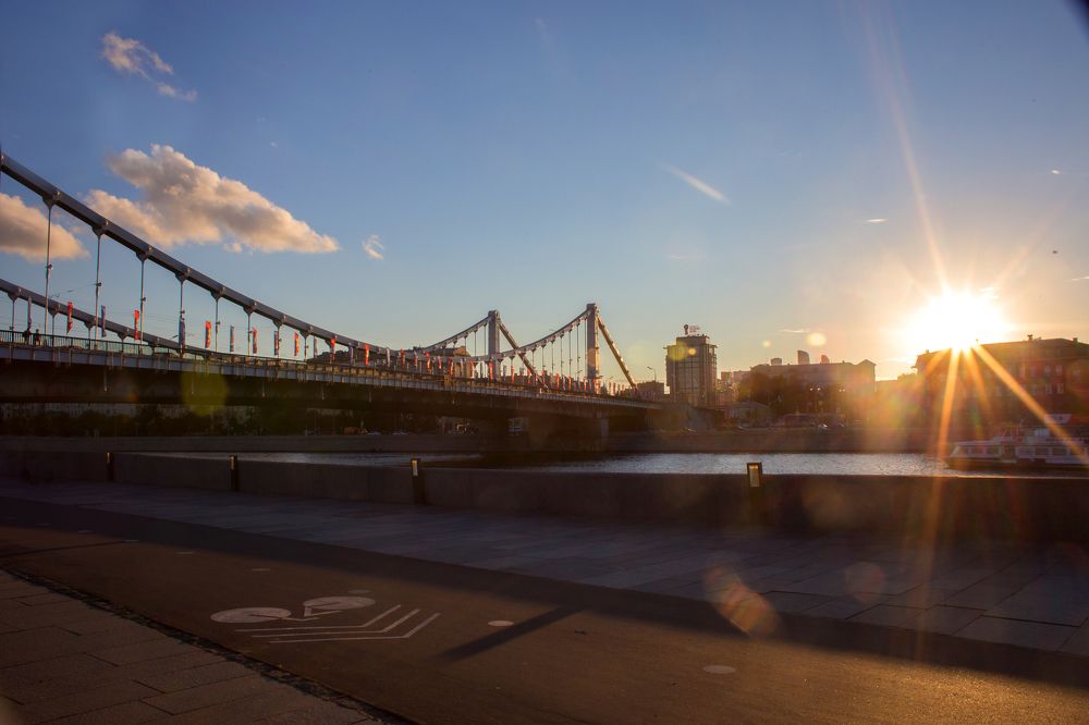 Крымский мост на закате