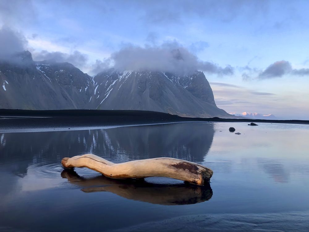 Vesrtahorn in clouds.