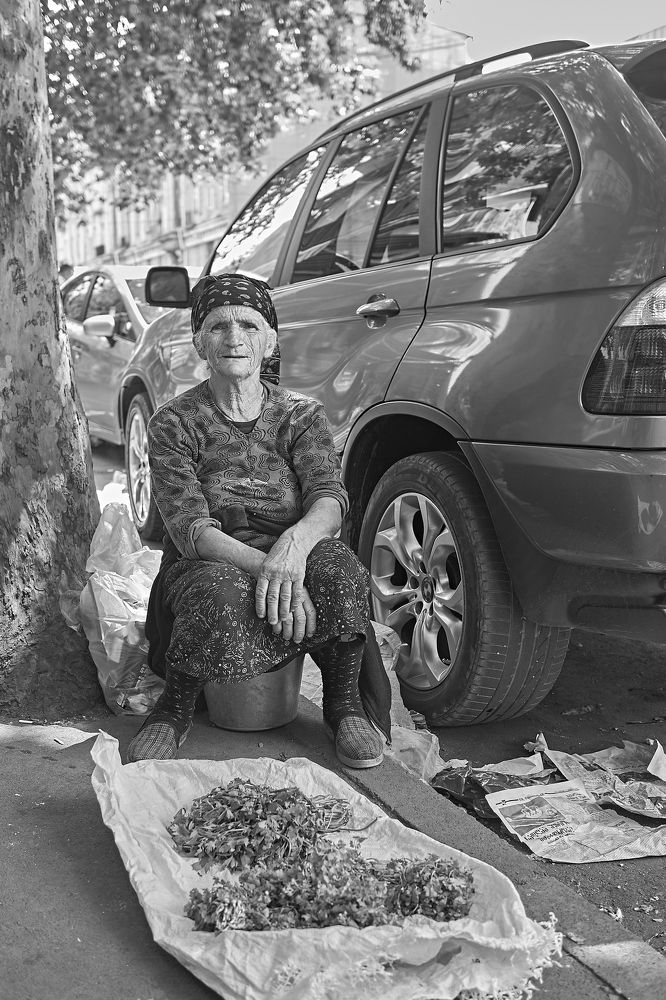 Women with coriander
