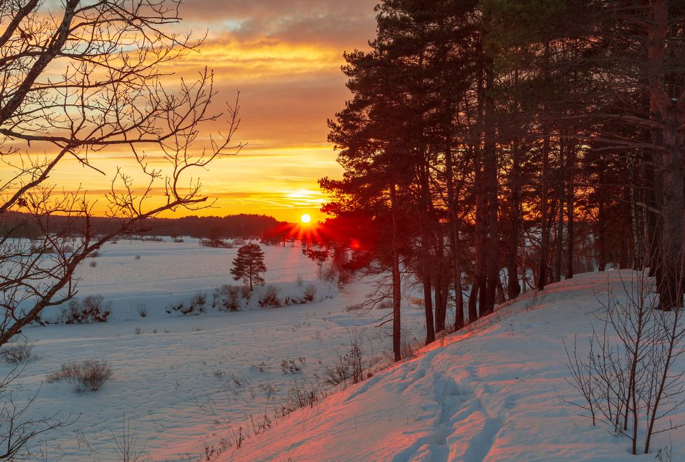 Река Тьма и закат